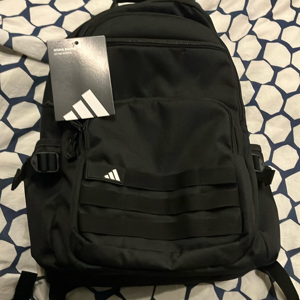 Black Backpack By Adidas With Computer/Tablet Sto… - image 1